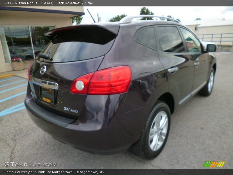 Black Amethyst / Gray 2012 Nissan Rogue SV AWD