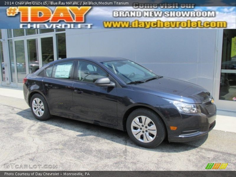 Blue Ray Metallic / Jet Black/Medium Titanium 2014 Chevrolet Cruze LS
