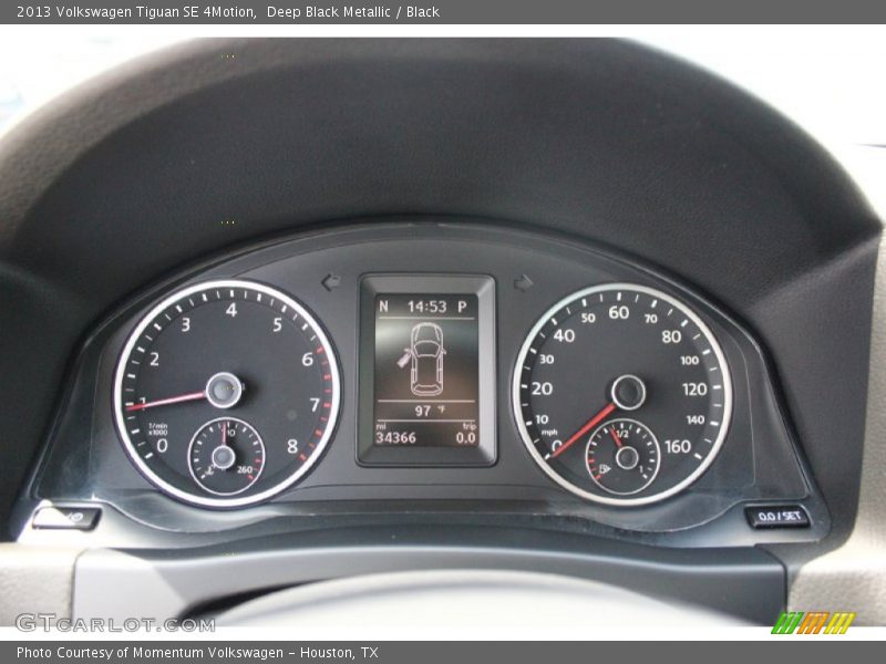 Deep Black Metallic / Black 2013 Volkswagen Tiguan SE 4Motion