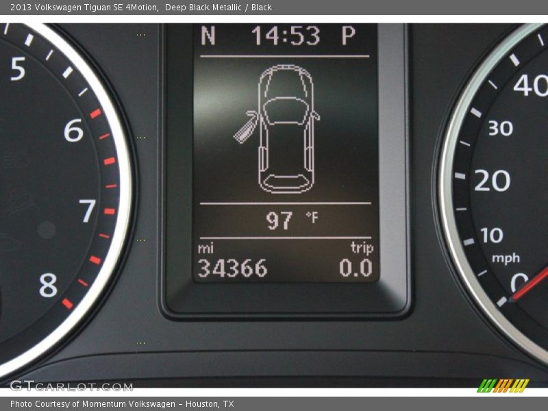 Deep Black Metallic / Black 2013 Volkswagen Tiguan SE 4Motion