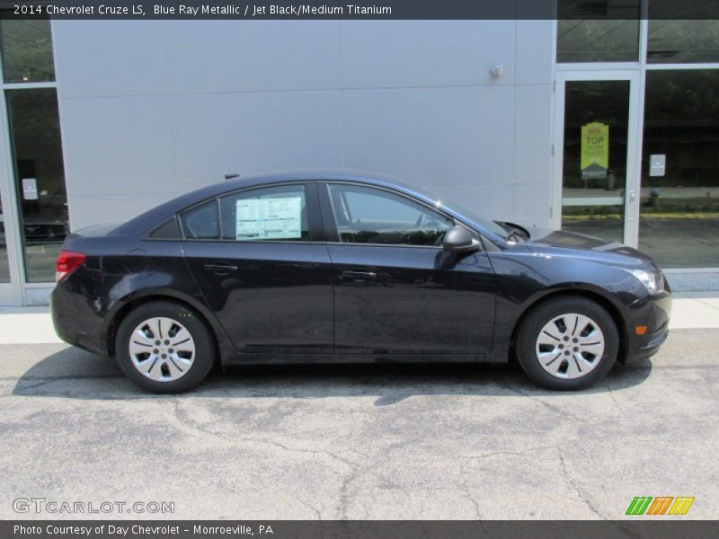 Blue Ray Metallic / Jet Black/Medium Titanium 2014 Chevrolet Cruze LS