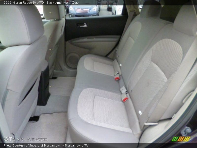 Black Amethyst / Gray 2012 Nissan Rogue SV AWD