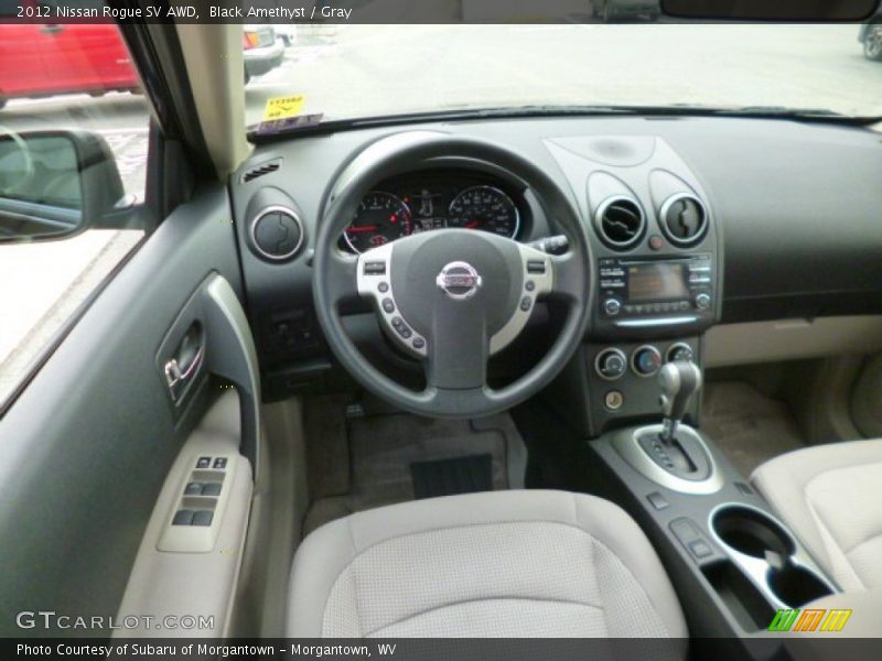 Black Amethyst / Gray 2012 Nissan Rogue SV AWD