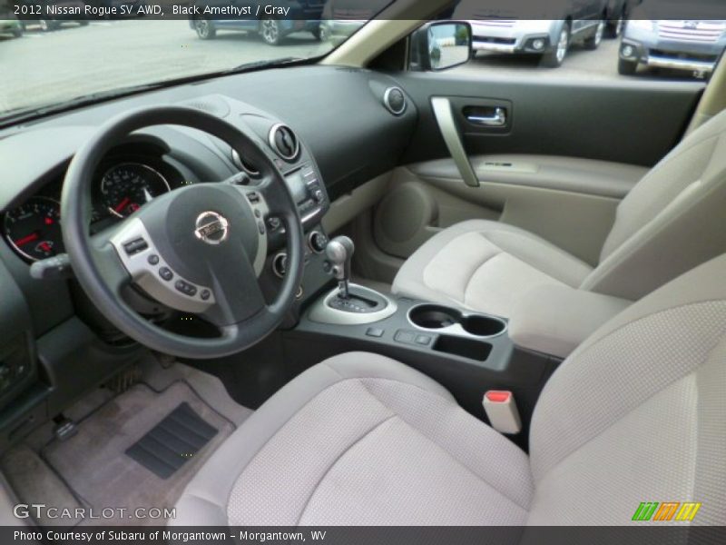 Black Amethyst / Gray 2012 Nissan Rogue SV AWD