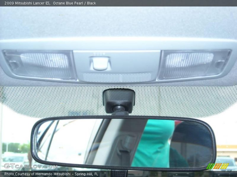 Octane Blue Pearl / Black 2009 Mitsubishi Lancer ES