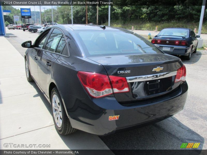 Blue Ray Metallic / Jet Black/Medium Titanium 2014 Chevrolet Cruze LS