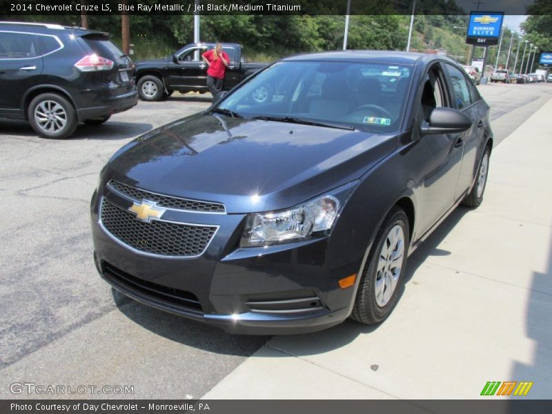 Blue Ray Metallic / Jet Black/Medium Titanium 2014 Chevrolet Cruze LS