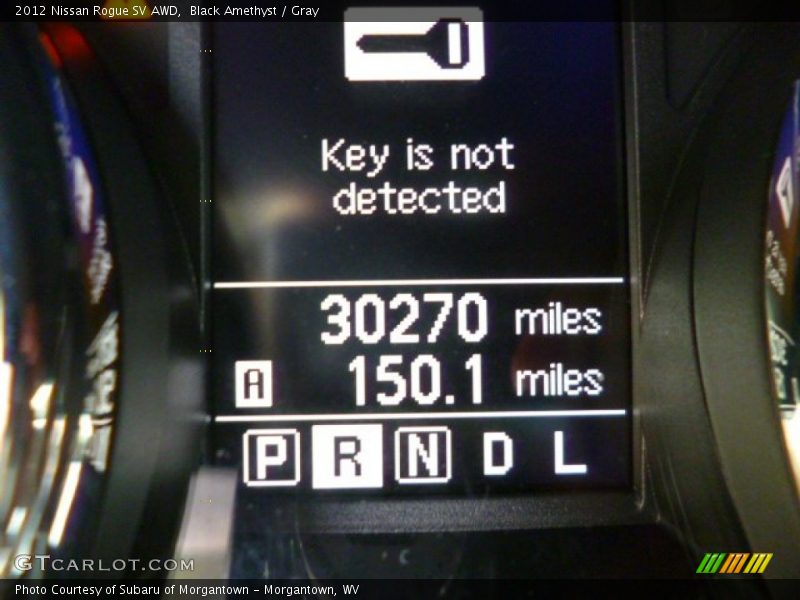 Black Amethyst / Gray 2012 Nissan Rogue SV AWD