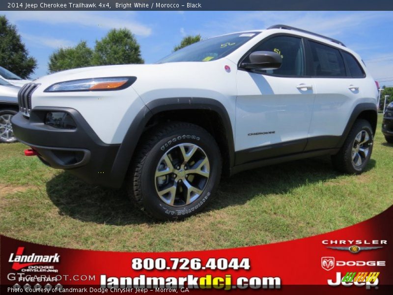 Bright White / Morocco - Black 2014 Jeep Cherokee Trailhawk 4x4