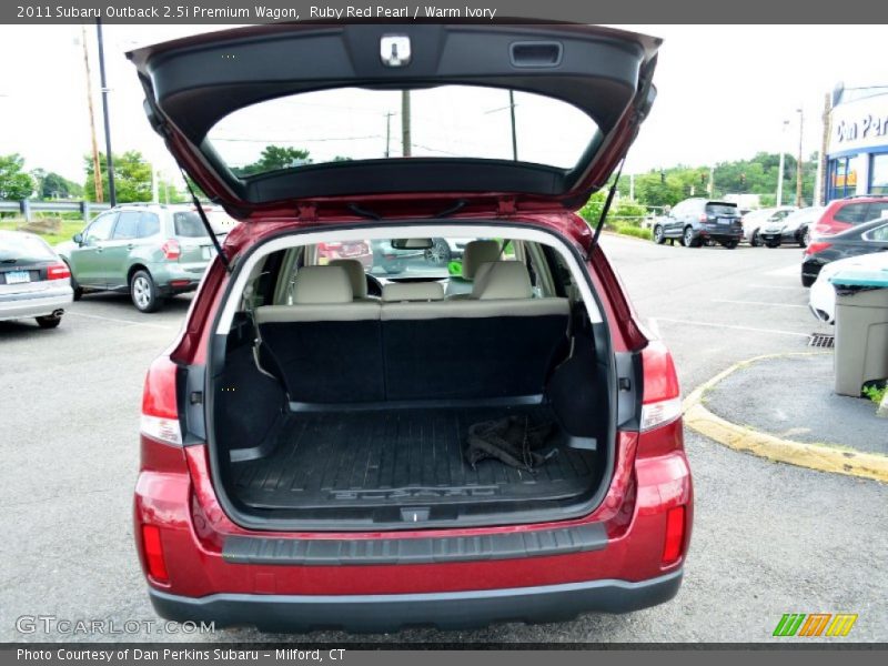 Ruby Red Pearl / Warm Ivory 2011 Subaru Outback 2.5i Premium Wagon