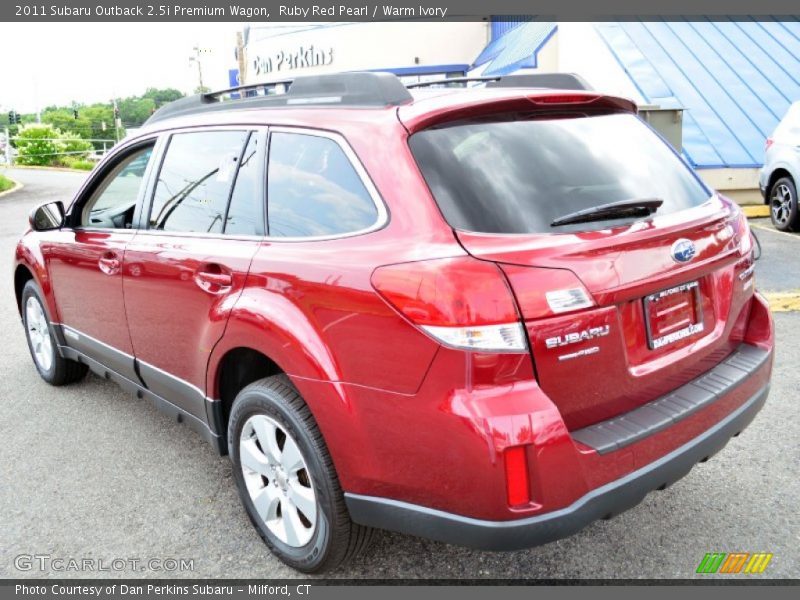 Ruby Red Pearl / Warm Ivory 2011 Subaru Outback 2.5i Premium Wagon