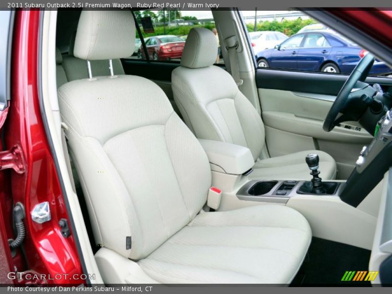 Front Seat of 2011 Outback 2.5i Premium Wagon