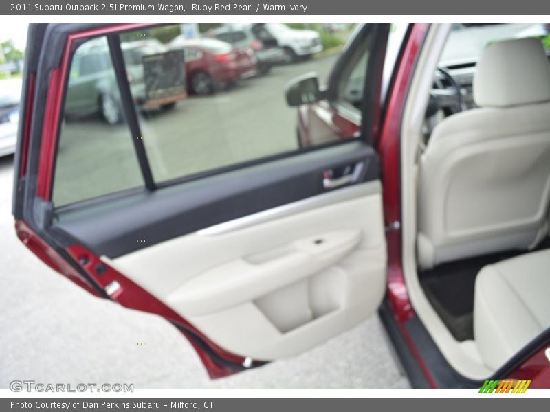 Ruby Red Pearl / Warm Ivory 2011 Subaru Outback 2.5i Premium Wagon