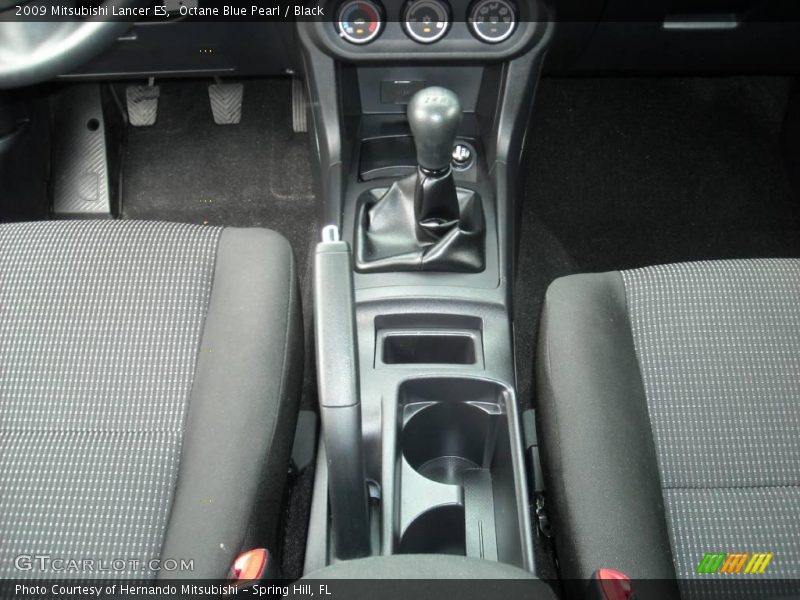 Octane Blue Pearl / Black 2009 Mitsubishi Lancer ES