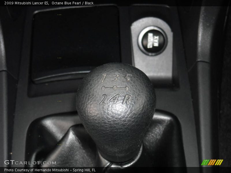 Octane Blue Pearl / Black 2009 Mitsubishi Lancer ES