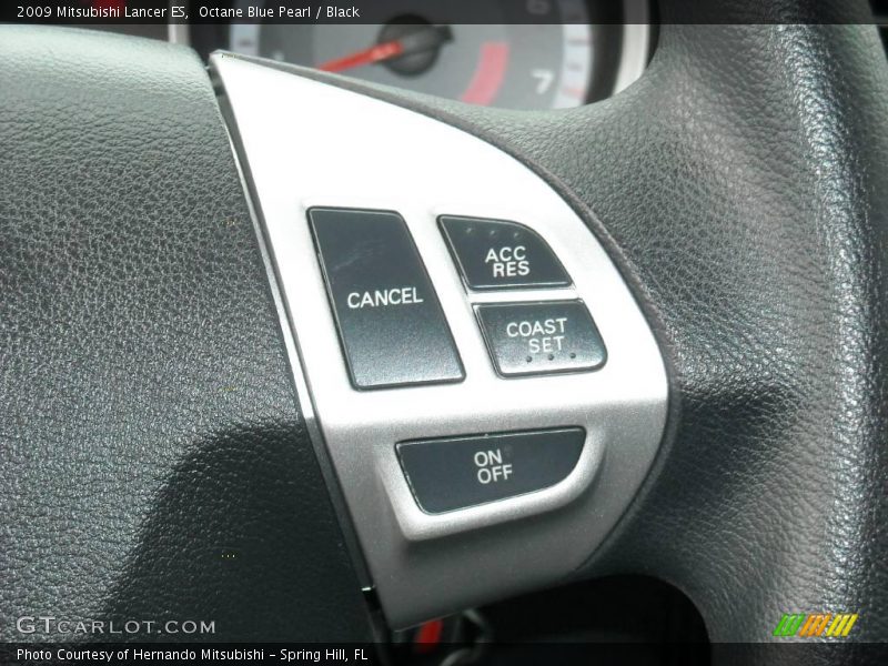 Octane Blue Pearl / Black 2009 Mitsubishi Lancer ES