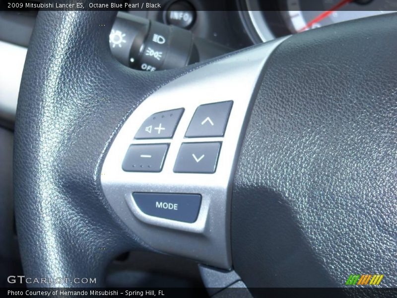 Octane Blue Pearl / Black 2009 Mitsubishi Lancer ES