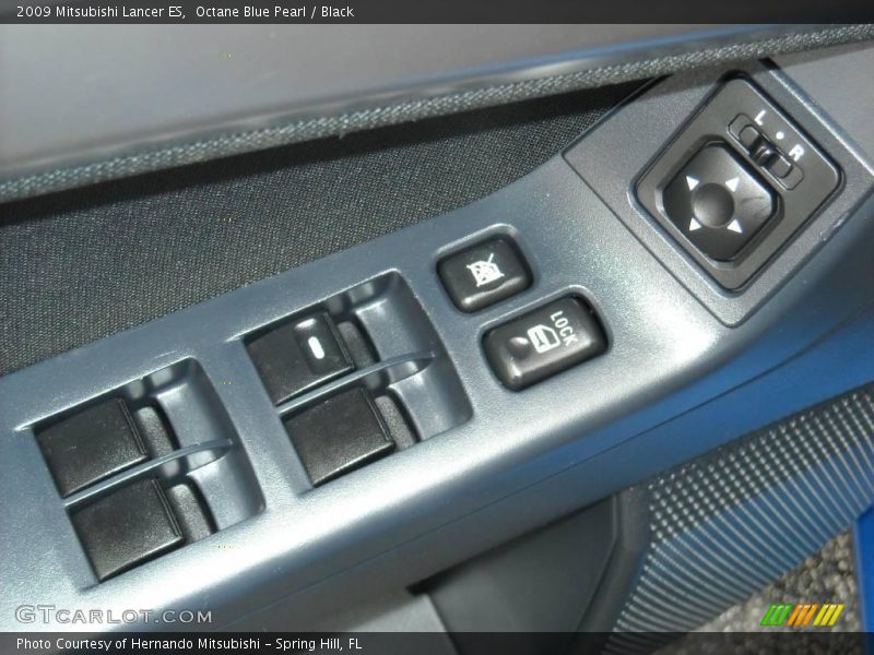 Octane Blue Pearl / Black 2009 Mitsubishi Lancer ES