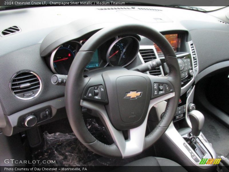 Champagne Silver Metallic / Medium Titanium 2014 Chevrolet Cruze LT