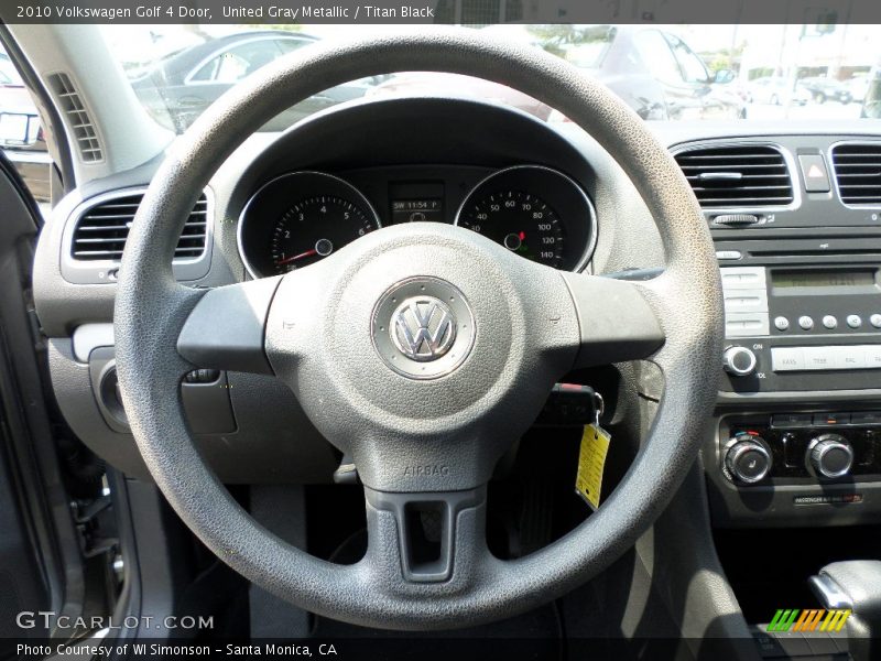 United Gray Metallic / Titan Black 2010 Volkswagen Golf 4 Door