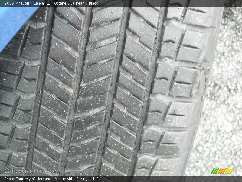 Octane Blue Pearl / Black 2009 Mitsubishi Lancer ES