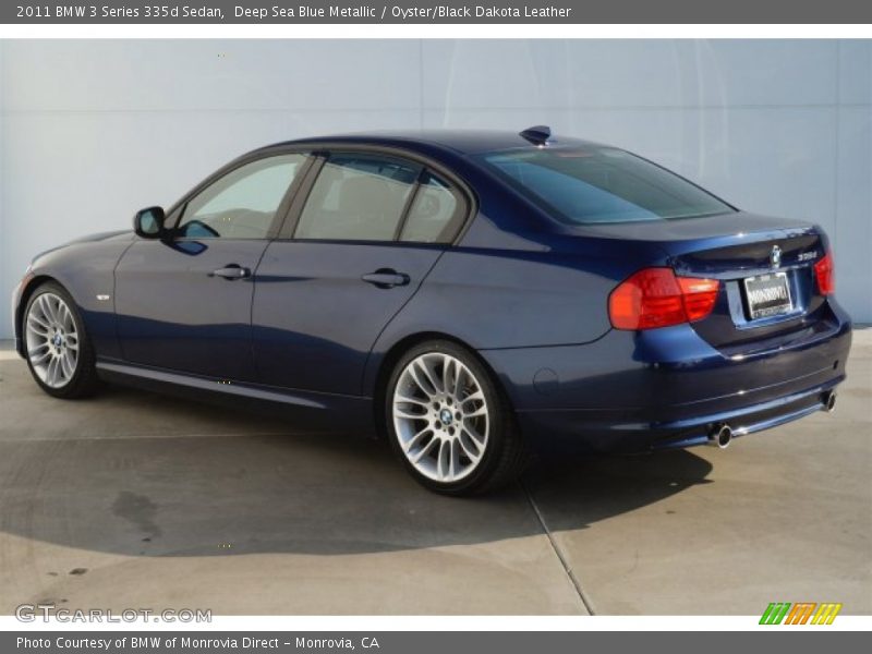 Deep Sea Blue Metallic / Oyster/Black Dakota Leather 2011 BMW 3 Series 335d Sedan