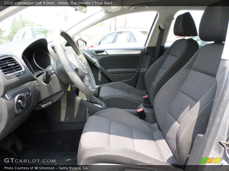 United Gray Metallic / Titan Black 2010 Volkswagen Golf 4 Door