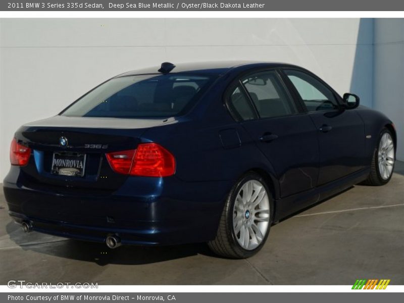 Deep Sea Blue Metallic / Oyster/Black Dakota Leather 2011 BMW 3 Series 335d Sedan