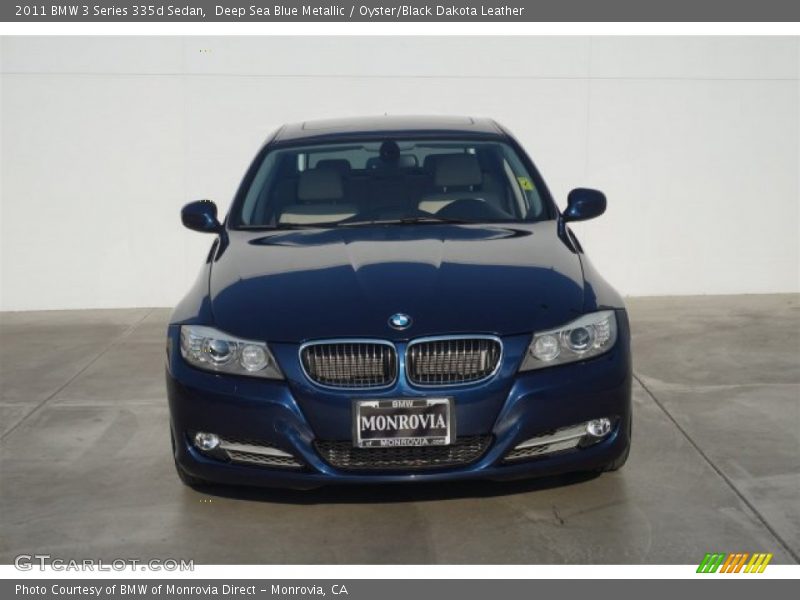 Deep Sea Blue Metallic / Oyster/Black Dakota Leather 2011 BMW 3 Series 335d Sedan