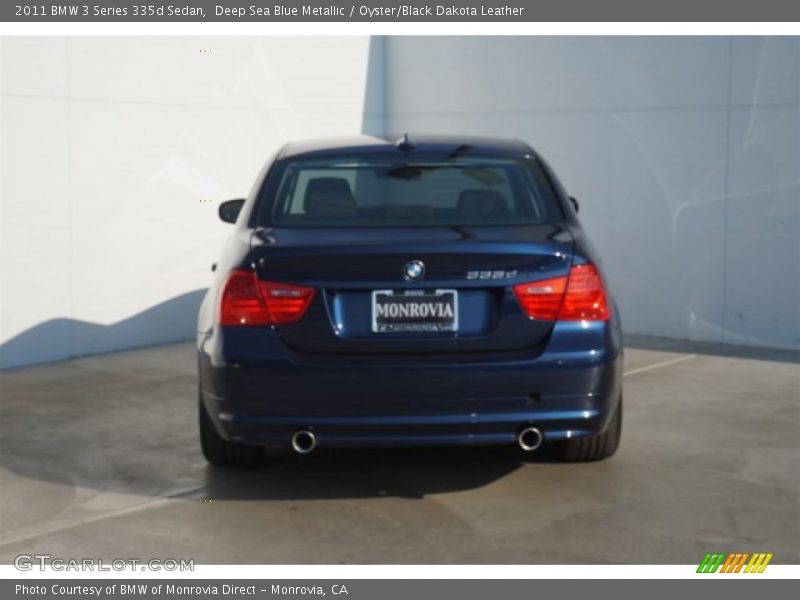 Deep Sea Blue Metallic / Oyster/Black Dakota Leather 2011 BMW 3 Series 335d Sedan