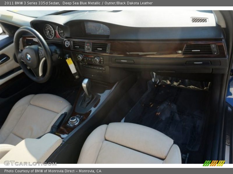 Deep Sea Blue Metallic / Oyster/Black Dakota Leather 2011 BMW 3 Series 335d Sedan