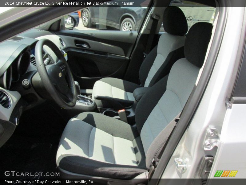 Silver Ice Metallic / Jet Black/Medium Titanium 2014 Chevrolet Cruze LS