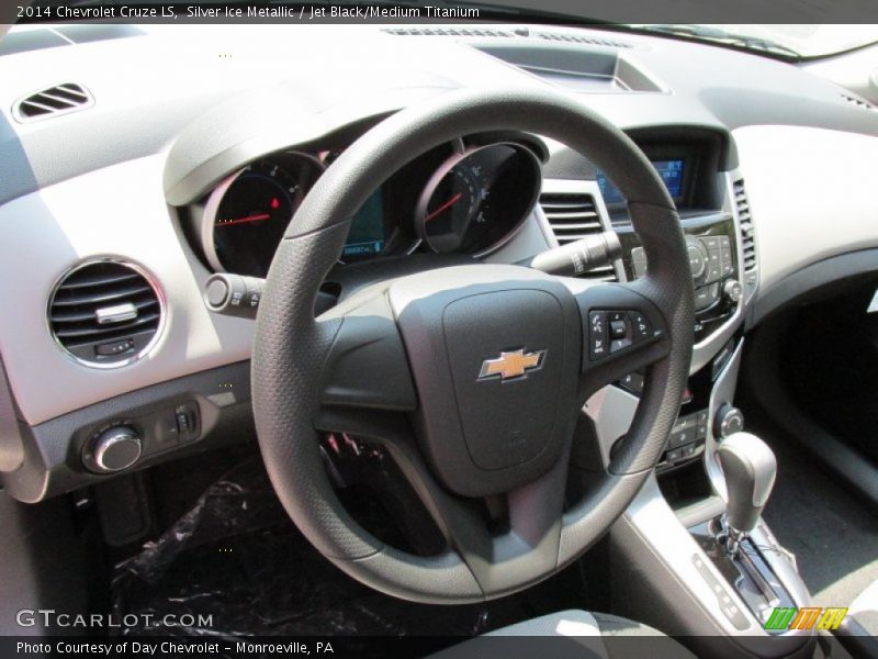 Silver Ice Metallic / Jet Black/Medium Titanium 2014 Chevrolet Cruze LS
