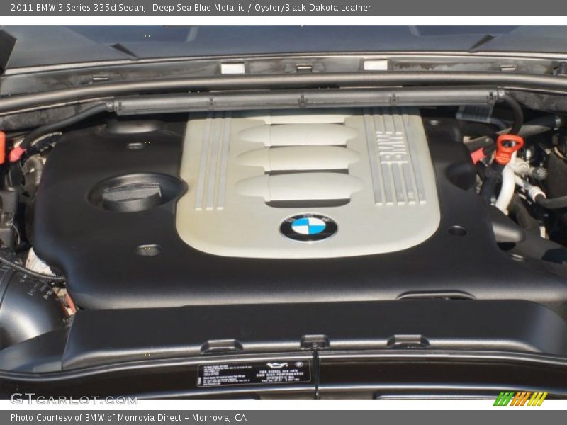 Deep Sea Blue Metallic / Oyster/Black Dakota Leather 2011 BMW 3 Series 335d Sedan