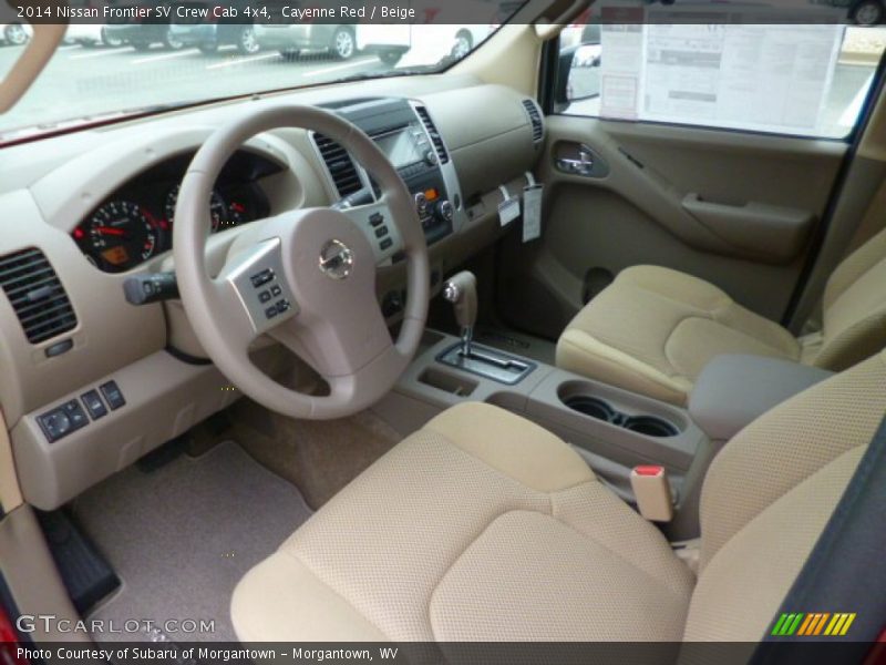 Cayenne Red / Beige 2014 Nissan Frontier SV Crew Cab 4x4