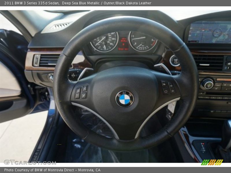 Deep Sea Blue Metallic / Oyster/Black Dakota Leather 2011 BMW 3 Series 335d Sedan
