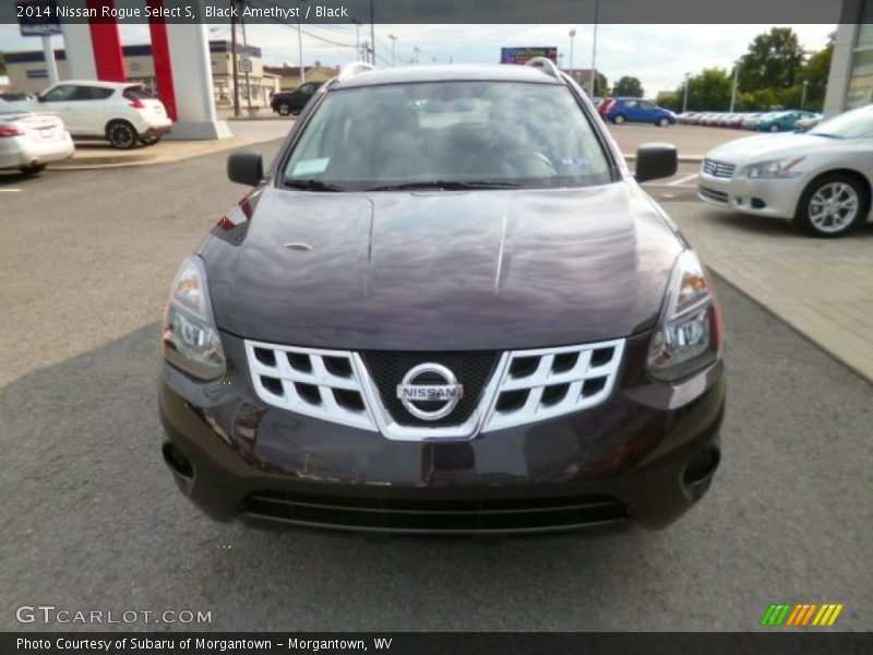 Black Amethyst / Black 2014 Nissan Rogue Select S