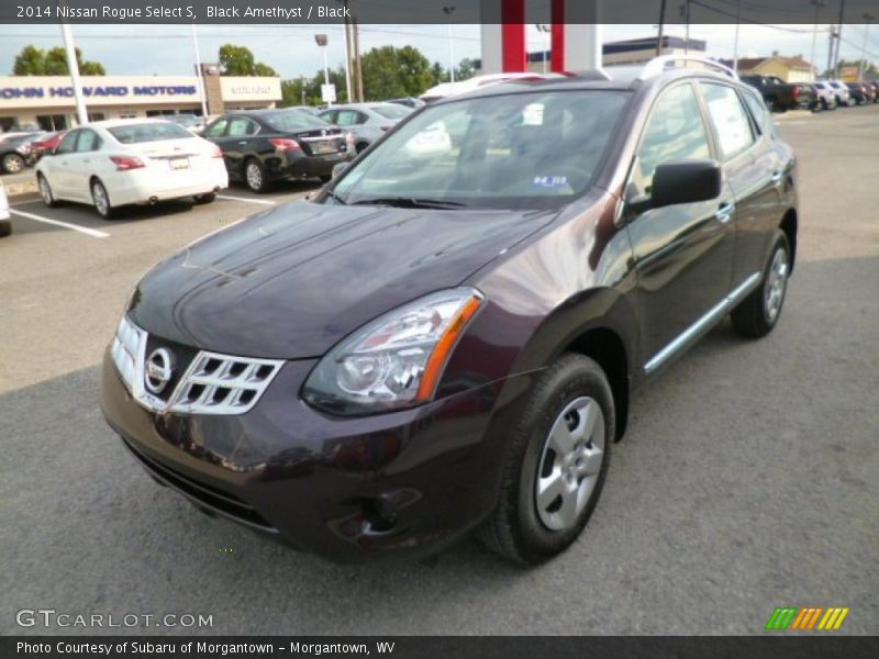 Black Amethyst / Black 2014 Nissan Rogue Select S