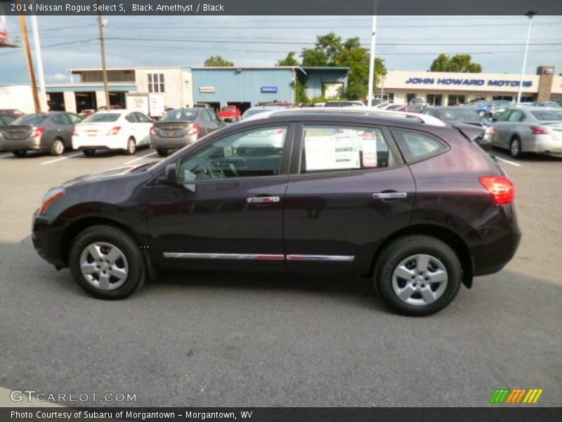 Black Amethyst / Black 2014 Nissan Rogue Select S