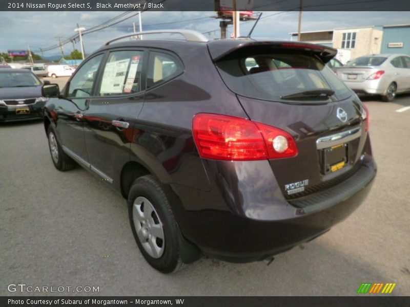 Black Amethyst / Black 2014 Nissan Rogue Select S