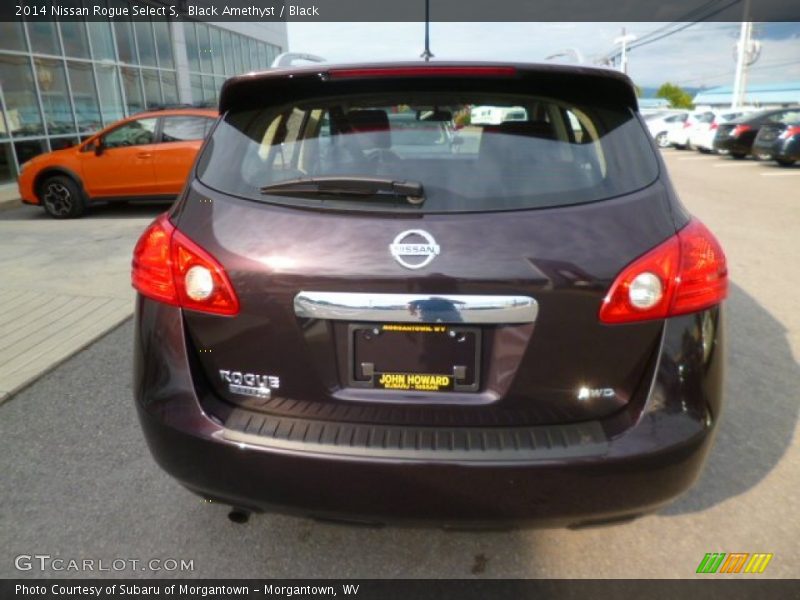 Black Amethyst / Black 2014 Nissan Rogue Select S