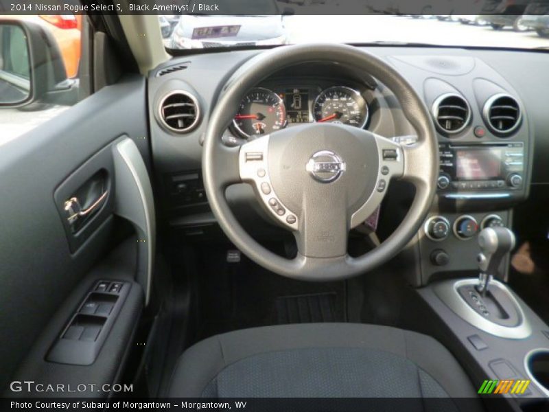 Black Amethyst / Black 2014 Nissan Rogue Select S