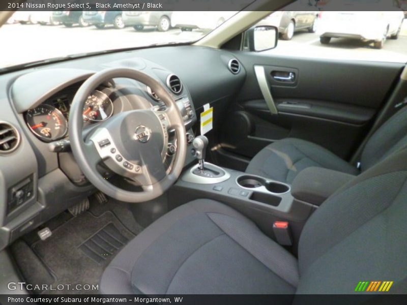 Black Amethyst / Black 2014 Nissan Rogue Select S