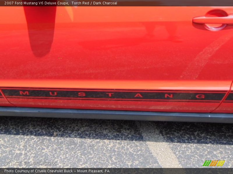 Torch Red / Dark Charcoal 2007 Ford Mustang V6 Deluxe Coupe