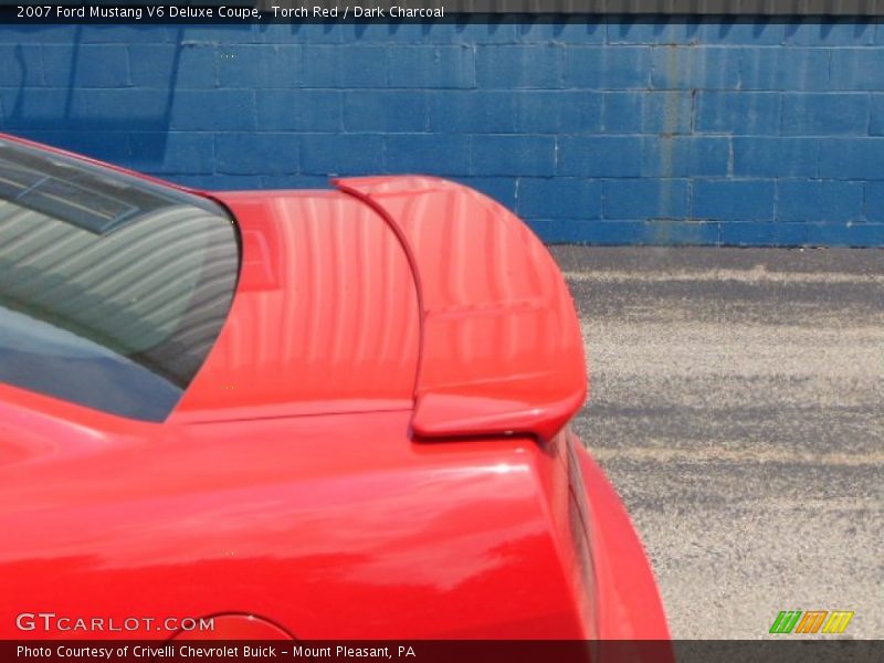 Torch Red / Dark Charcoal 2007 Ford Mustang V6 Deluxe Coupe