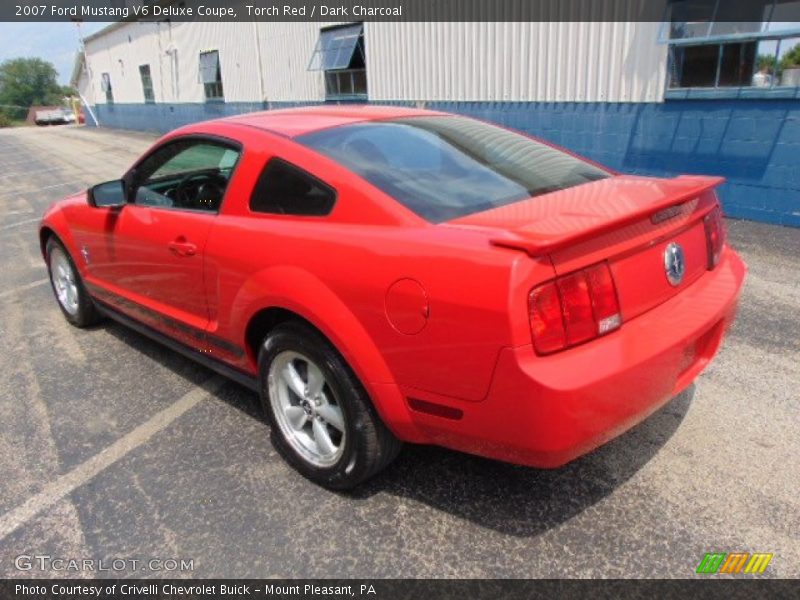 Torch Red / Dark Charcoal 2007 Ford Mustang V6 Deluxe Coupe