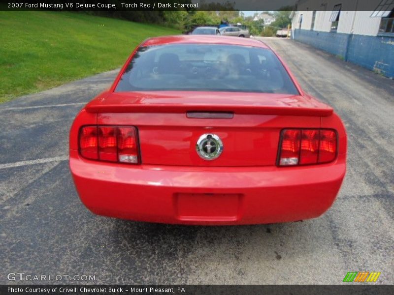 Torch Red / Dark Charcoal 2007 Ford Mustang V6 Deluxe Coupe