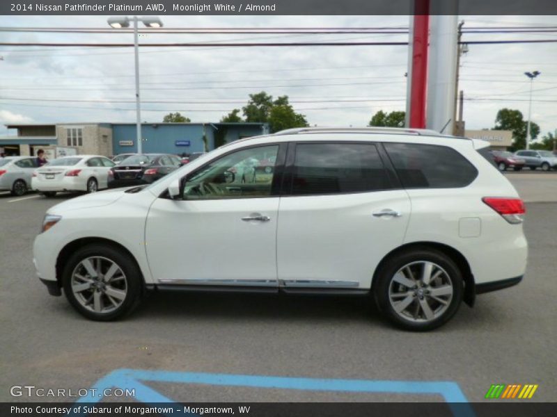 Moonlight White / Almond 2014 Nissan Pathfinder Platinum AWD
