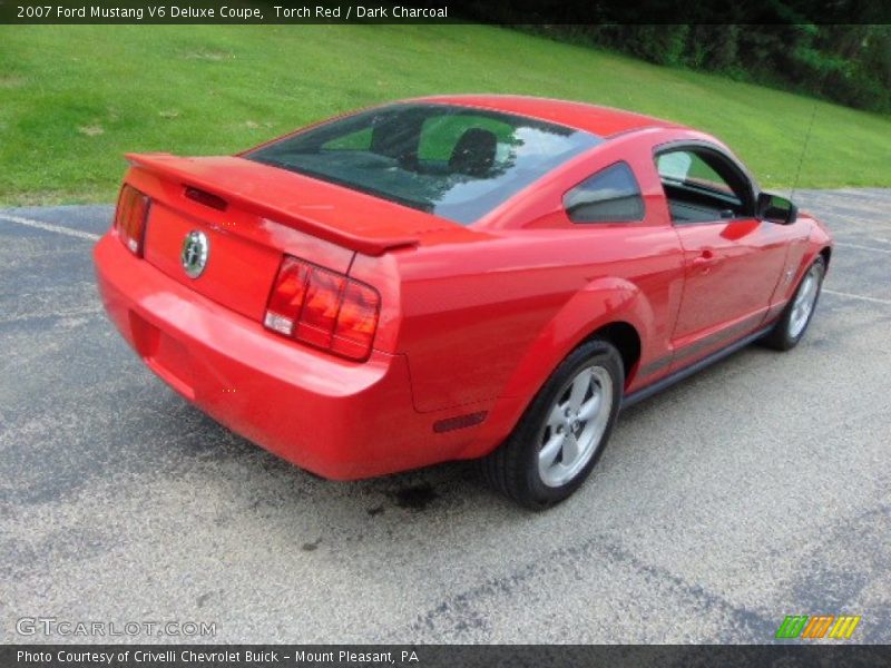 Torch Red / Dark Charcoal 2007 Ford Mustang V6 Deluxe Coupe