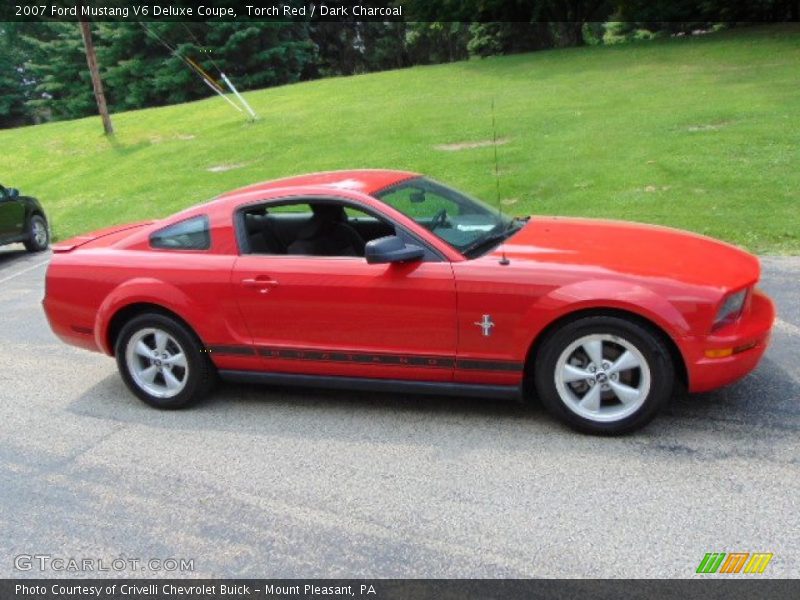 Torch Red / Dark Charcoal 2007 Ford Mustang V6 Deluxe Coupe